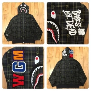 BAPE × Undefeated Check Shark full zip Hoodie A Bathing Ape Size M - Picture 1 of 10
