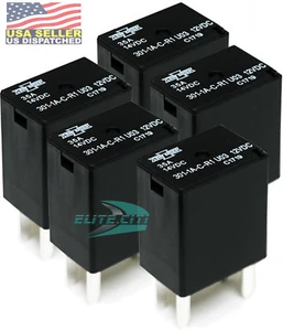 Song Chuan 301-1A-C-R1-U03 12VDC Micro 280 SPST 35A Relay ( Pack of 5) +FREE - Picture 1 of 6