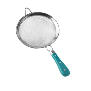 new The Pioneer Woman Frontier Collection 7” Wire Mesh Strainer Deep Teal - Picture 1 of 11