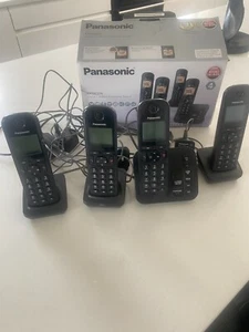 Panasonic KX-TGC224EB DECT Cordless Phone with Answering Machine - Quad - Zdjęcie 1 z 5