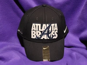 MLB Nike Atlanta Braves Fitted Baseball Cap/Hat M/Large Black NWT FREE SHIPPING - Picture 1 of 3