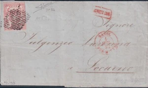 Schweiz 1852 Radius III 15C Ziegelrot (Nr. 24) gut marginal (Kat.58/742) - Bild 1 von 4