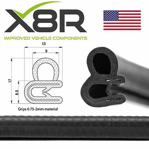 Small Car Door Boot Bonnet Rubber Edge Edging Trim Seal Protect Protection - Picture 1 of 1