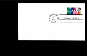 2008 FDC Happy Birthday Santa Clara CA - Picture 1 of 1