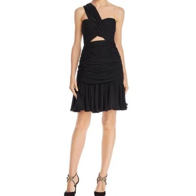 Vestido para mujer JILL JILL STUART con un hombro recortado con volantes y dobladillo TEDO Foto 1 de 2