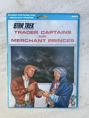 STAR TREK TRADER CAPTAINS AND MERCHANT PRINCES In Folder FASA Supplement UNUSED - Image 1 of 4