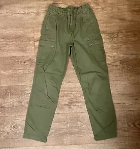 NWOT Boys Polo Ralph Lauren Army Green Khaki Cargo Joggers Size 14 - Picture 1 of 8