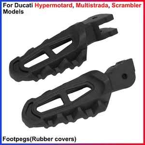1 Pair Left and Right Footpegs - For Ducati Hypermotard, Multistrada, Scrambler - Picture 1 of 10