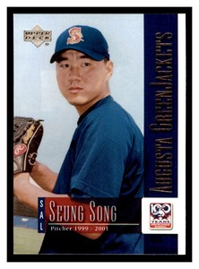 2001 Upper Deck Minors Centennial #34 SEUNG SONG Augusta GreenJackets ~B5JJ