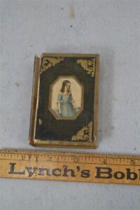 box book shape hand made sewing notions needles original 19th c 1800 antique