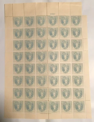 #796 Virginia Dare Full Mint Sheet of 48 some perf. separated missing corner - Image 1 of 2