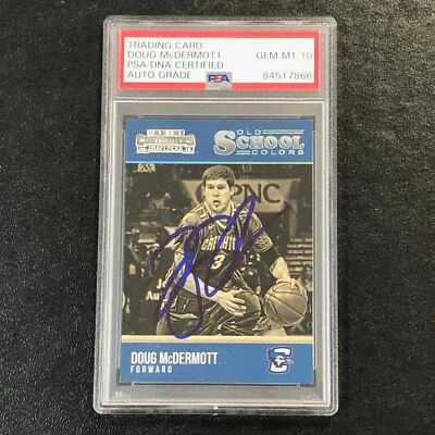 2015-16 Contenders Draft Picks Old School Colors #46 Doug McDermott Signed Card  - Image 1 of 2