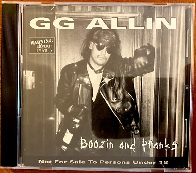GG Allin Live in Dallas Texas 1985 BOOZING & PRANKS boozin and pranks SEALED CD Foto 1 de 4