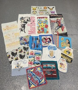 Vintage Lot of Linens & Towels 80s 90s Y2K Graphic Marlboro Batman Looney Tunes  - Picture 1 of 17