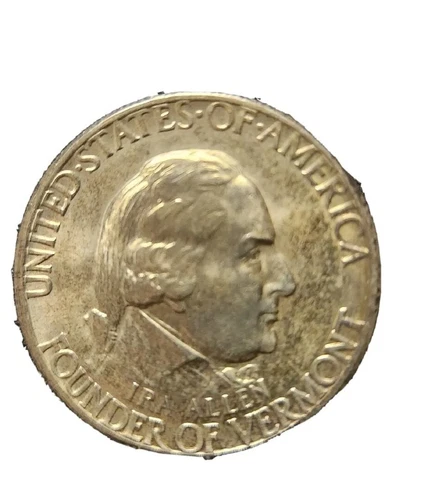 1927 Vermont Commemorative. 50c High Grade BU** Cover