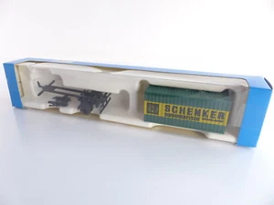 ROCO MINIATUR MODELL 1 REMORQUE ROUTIERE + 1 CONTENEUR SCHENKER - Imagen 1 de 3