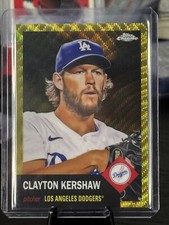 2022 Topps Chrome Platinum 367 Clayton Kershaw Gold Wave Refractor #/50 DODGERS
