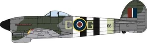 Oxford Diecast 1:72 Scale Hawker Typhoon Mk1 121 Sqn RAF Holmsley South 1944 - Picture 1 of 1