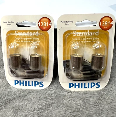 4pk Signaling Lamp Philips Standard 12814B2-12V Original Equipment Quality - Image 1 of 4