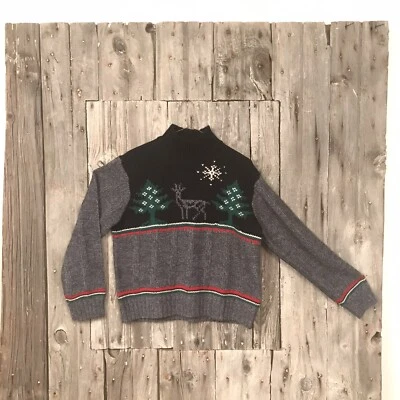 Suéter navideño vintage para mujer con reno talla M Foto 1 de 4