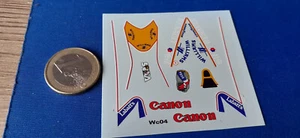 décalcomanie déco ancien f1 williams canon labatt elf camel sega 1/43 prost - Picture 1 of 1