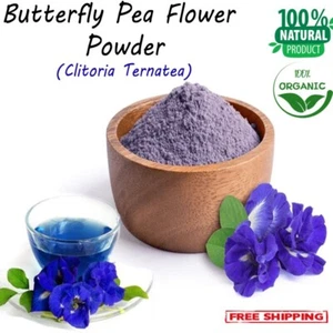 Polvere pura di farfalla fiori di pea clitoria ternatea tisana naturale bellezza - Foto 1 di 11