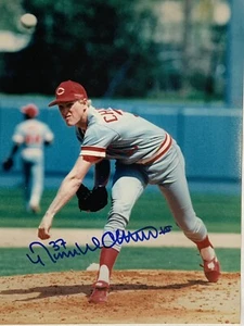 Norm Charlton signed Photo Reds cincinnati 1990 world series champ 8x10 - Picture 1 of 6