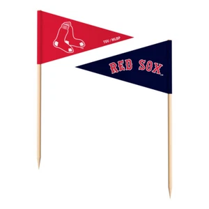 MLB Team Tooth/Food Picks- 36 Count Red Sox Astros Yankees Cardinals Cubs - Picture 1 of 11
