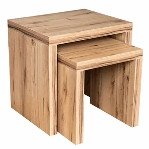 2 Satztisch Kernbuche Deutsche Herstellung Couchtisch Beistelltisch verleimt - Bild 1 von 6