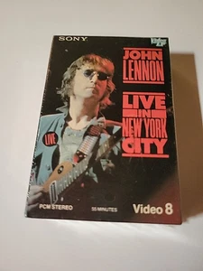 John Lennon Live In New York City Sony Video 8 Video LP Sealed. Rare - Picture 1 of 6