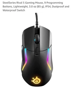 SteelSeries Rival 5 Gaming Mouse- NEW / SEALED - Photo 1/4