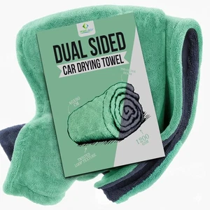 Car Drying Towel 1200GSM XL Microfibre Twisted Absorbent Large Detailing Cloth - Picture 1 of 6