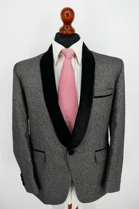 Design Palette Smoking Sakko Gr.46 Wolle Mix Grau absoluter Top Zustand - Bild 1 von 7