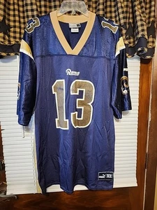 Vintage Puma St. Louis Rams Kurt Warner Trikot XL NFL - Bild 1 von 10