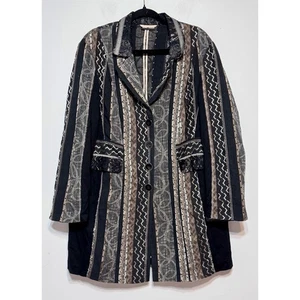 Vtg Gerry Weber Boho Tapestry Blazer Jacket Size 14 Eur Size 46 Lagelnook Artsy - Picture 1 of 5