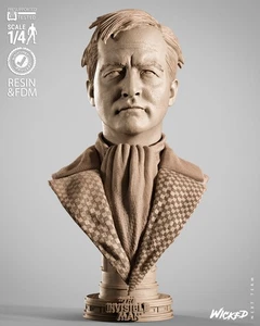 3D gedruckte Fan Art unsichtbarer Mann Portrait Büste von Wicked3d - Bild 1 von 16
