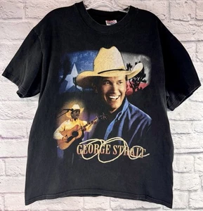 Vintage 1998 George Strait Country Music Festival T-Shirt Size Large Graphic - Picture 1 of 5