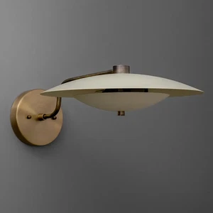 Sconce Light-Brass Wall Sconce-Mid Century Lamp-Modern Wall Light Christmas Gift - Picture 1 of 7