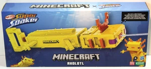 NERF Super Soaker Minecraft Water Blaster - Axolotl Mob Design - Picture 1 of 2