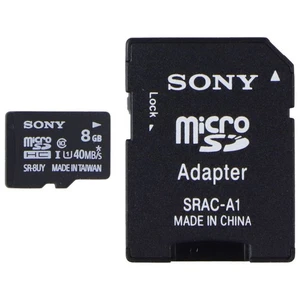 Sony 8GB Micro SDHC Memory Card (SR-8UY) - Picture 1 of 5
