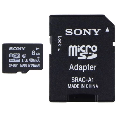 Sony 8GB Micro SDHC Memory Card (SR-8UY) - Image 1 of 4