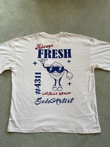 Solo Artist Pink T-Shirt Men’s Size Large Always Fresh Locally Grown Print BNWT - Picture 1 of 18