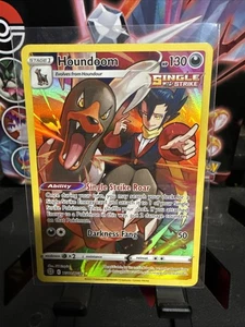 Pokémon TCG Houndoom Sword & Shield: Brilliant Stars TG10/TG30 Holo Secret Rare - Picture 1 of 4