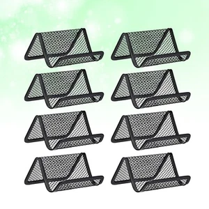 8 Pcs Desk Stand Office Supplies Geschäftskartenhalter Eisengehäuse - Afbeelding 1 van 11