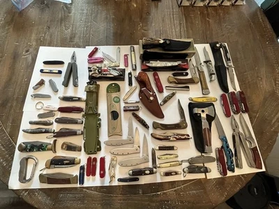 69 шт. Разные Ножи Лот, Чехол, Victorinox, Kershaw, Old Timer, И т.д. - Изображение 1 из 4