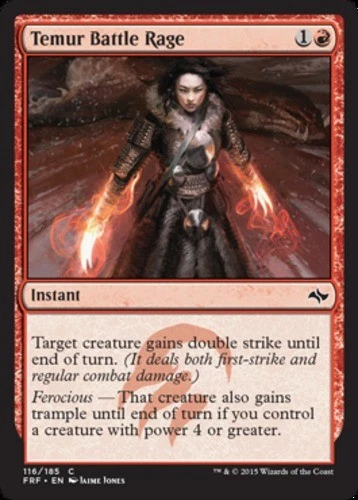 Temur Battle Rage - Fate Reforged #116/185 MTG Magic The Gathering - Image 1 of 1