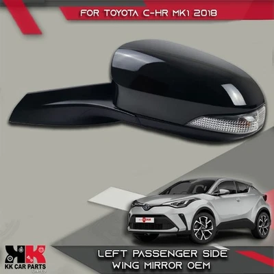 Espejo retrovisor lateral izquierdo del pasajero 11 pines negro OEM para Toyota C-HR MK1 2019 Foto 1 de 4