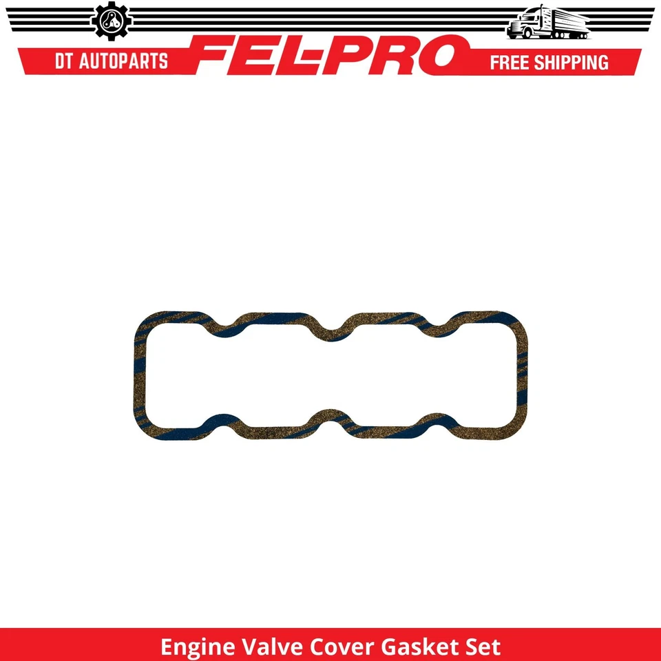 For 1957-1962 Jeep F4-134 2.2L L4 Engine Valve Cover Gasket Set Fel-Pro 1958 - Image 1 of 1