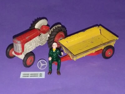 Corgi GS7 Massey Ferguson 65 Tractor & Trailer for Restoration with Parts RV764 - Image 1 of 4