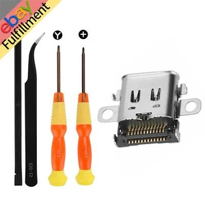 2*Type-C Port+Tweezer+Screwdriver+Pry Charger Socket Kit For Nintendo Switch NS - Picture 1 of 8
